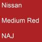 Preview: Nissan, Medium Red, NAJ.